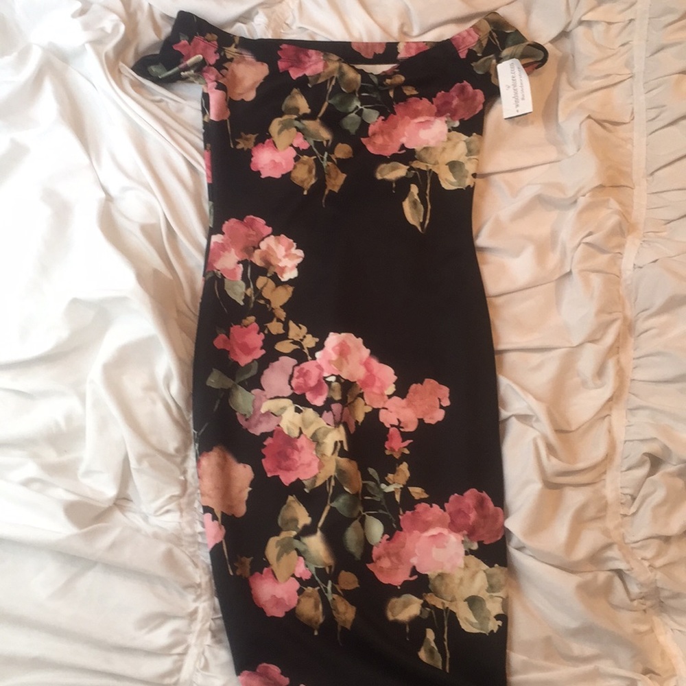 Floral mid length dress